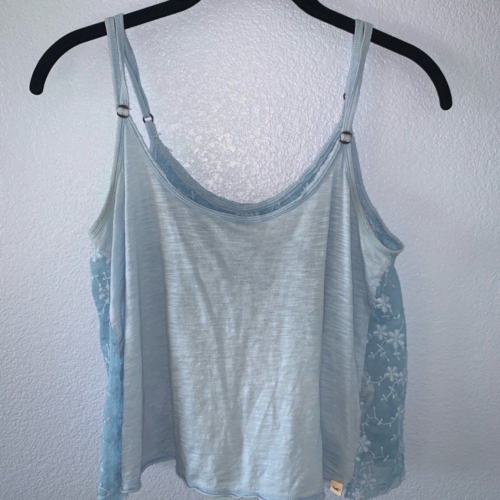 Hollister Blue Lace Top